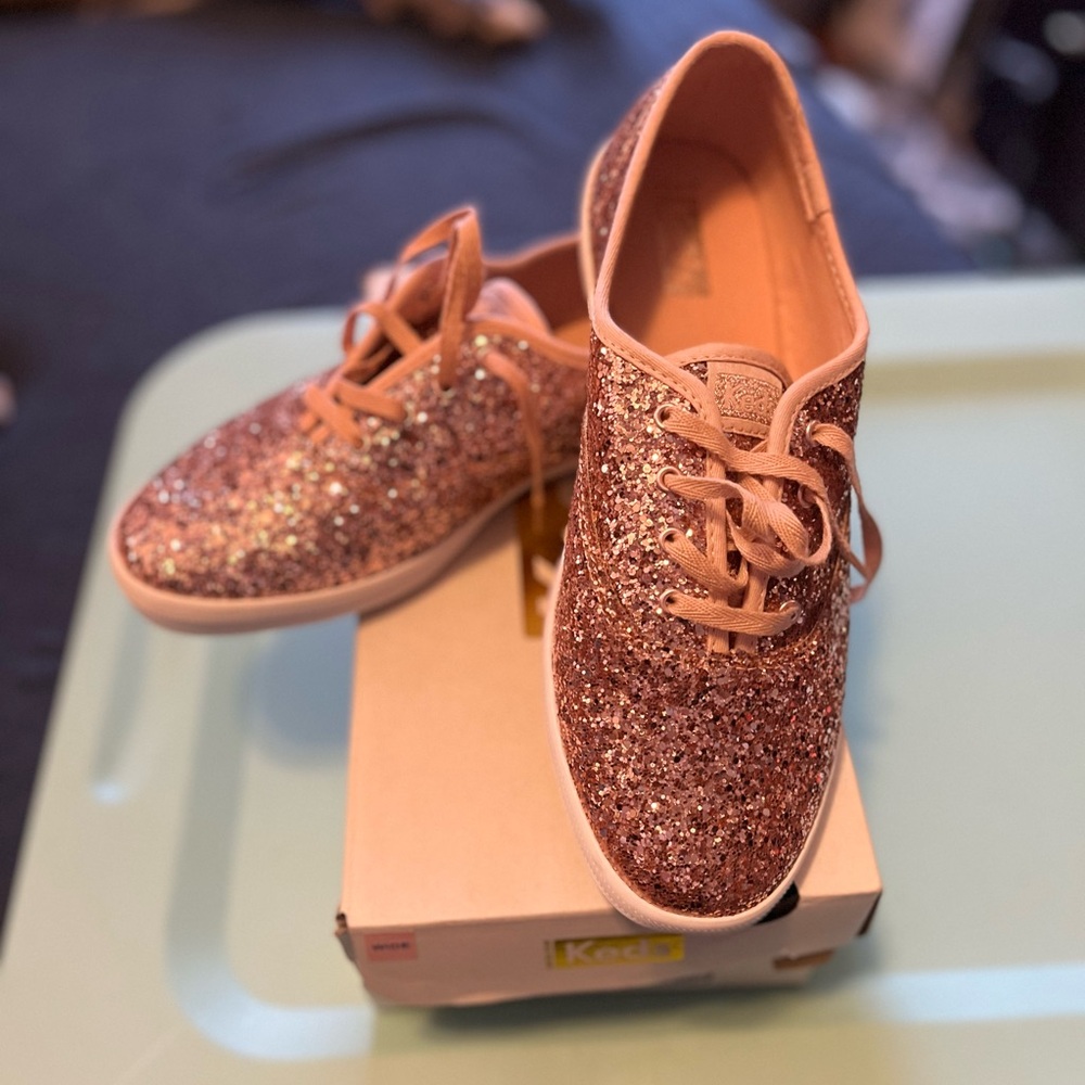 Women's Champion Glitter Celebration Casual Sneakers “Rose Gold”